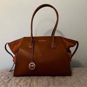 Michael Kors brown tote bag